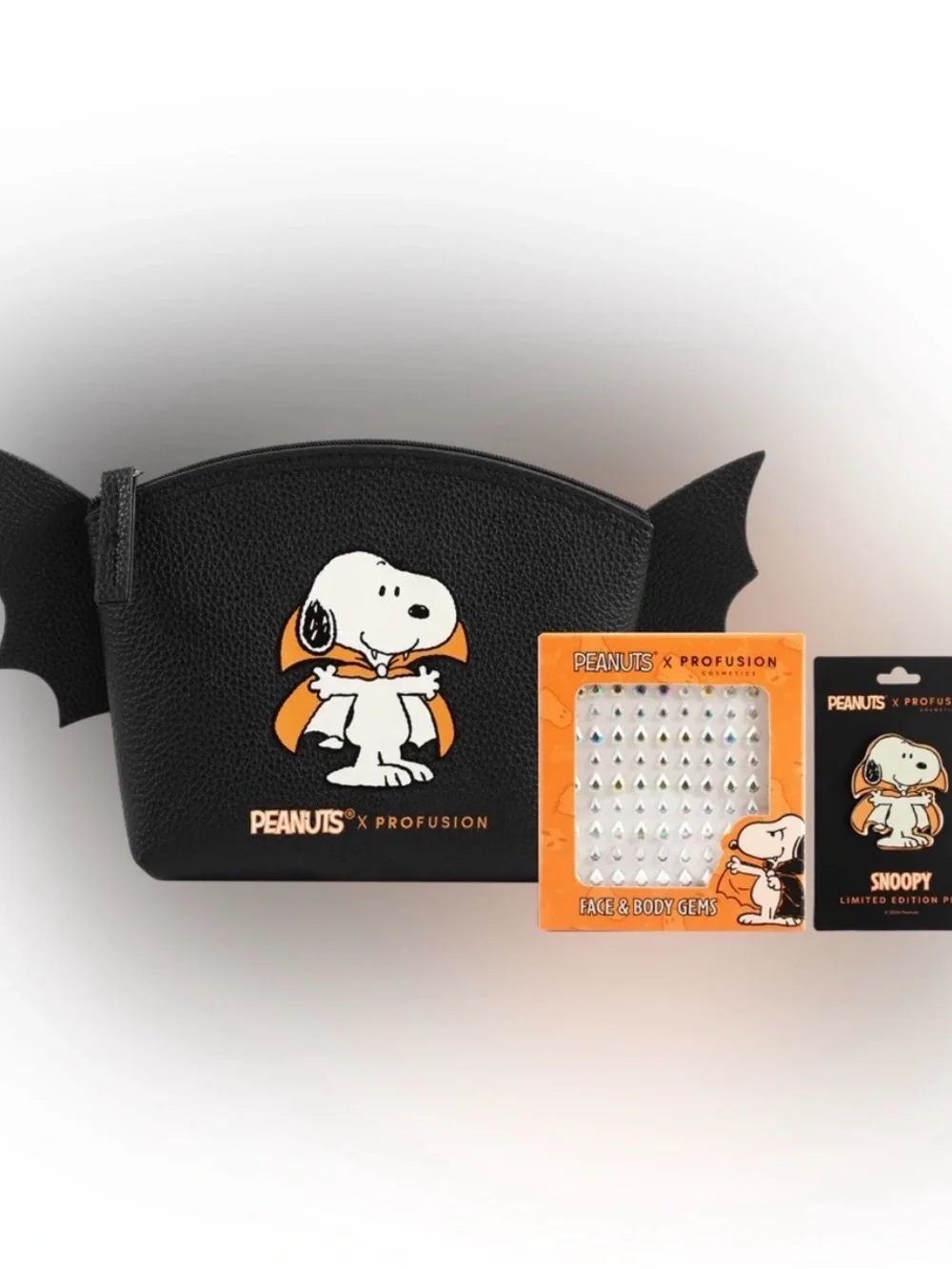 Profusion Cosmetics Black & Orange Peanuts Snoopy Makeup Set - Limited Edition